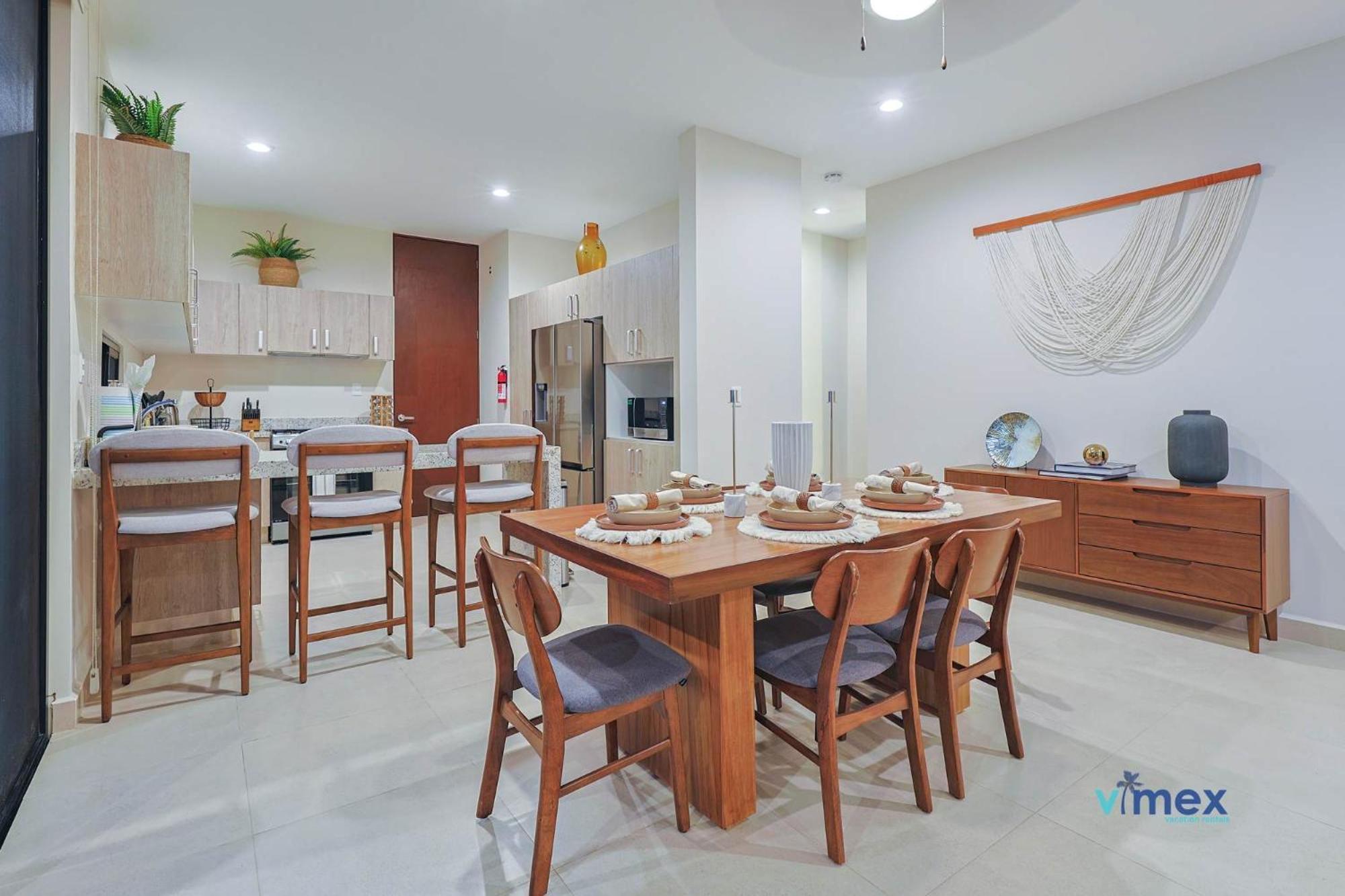 Сasa de vacaciones Modern Townhouse With Private Pool And Bbq Area Playa del Carmen