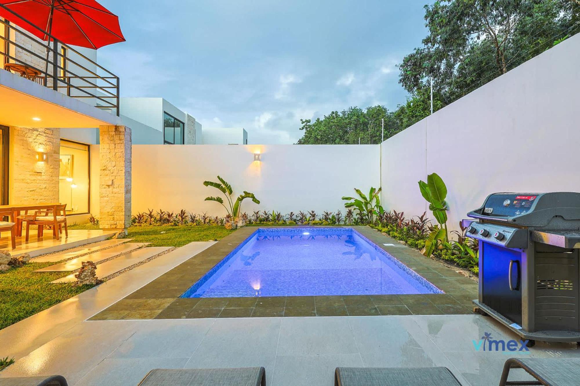 Modern Townhouse With Private Pool And Bbq Area * Playa del Carmen